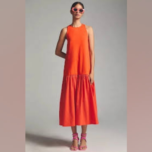 Anthropologie Dresses & Skirts - Anthropologie Maeve Sleeveless Flounce Dress